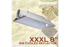 8" XXXL Large Lighting Reflector Air Cooled Hood Grow Light Hydroponics 36"x30"